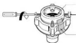 LG T1001TECT - Loosen the fixed nuts to connect the connector to the tap - 1