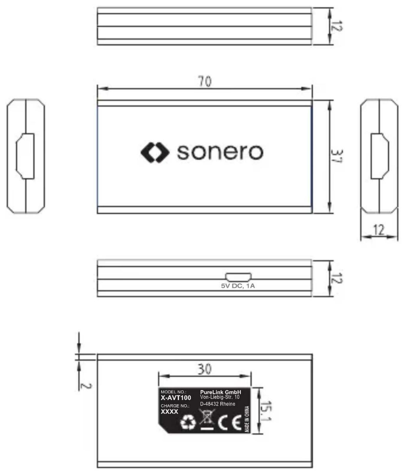 Sonero X-AVT100 - SCHNITTSTELLE - 1