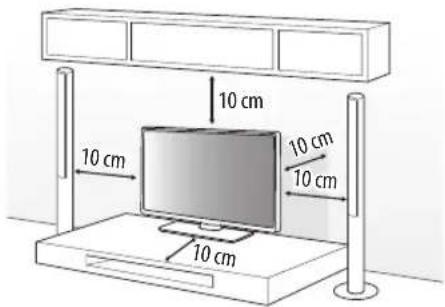 LG 55UU661H - Aufstellung auf einem TV- Tisch oder sonstigen Möbeln - 1
