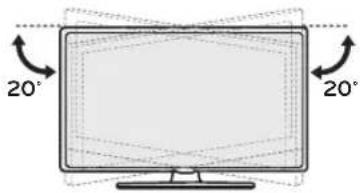 LG 55UU661H - Einstellen des Fernsehers für einen optimalen Blickwinkel - 1