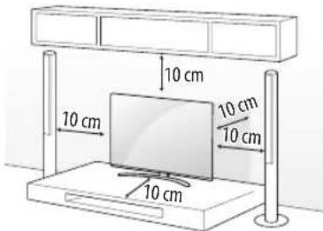 LG 55SK9500LLA - Aufstellung auf einem TV- Tisch oder sonstigen Möbeln - 1