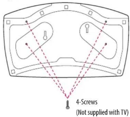 LG 55LV541H - Attaching the TV to a desk - 1