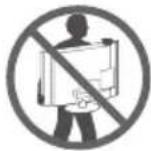 LG 55LV541H - Lifting and moving the TV - 1
