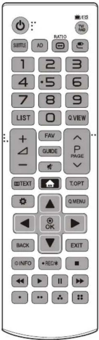 LG 55LV541H - Remote control - 2