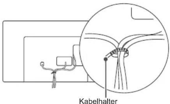 LG 22LW750H - Sauberes Verlegen der Kabel - 2