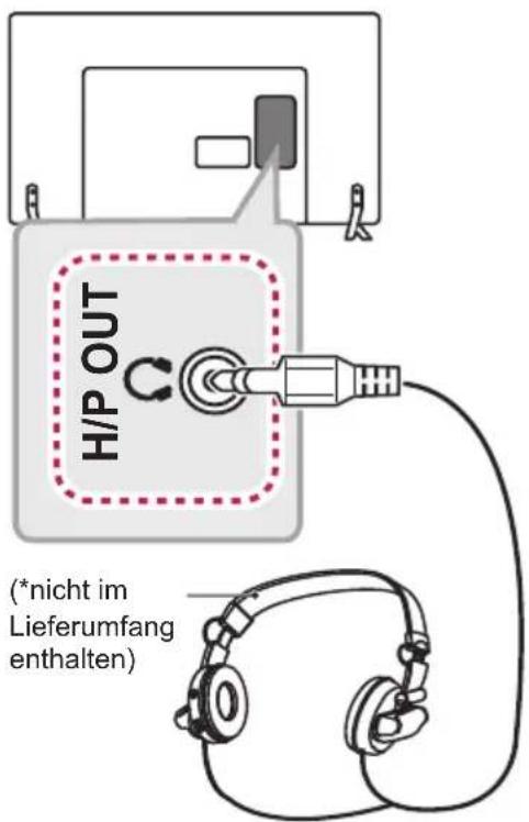 LG 22LW750H - Anschluss von Kopfhörern - 1