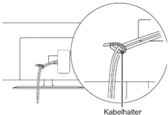 LG 22LW750H - Sauberes Verlegen der Kabel - 1