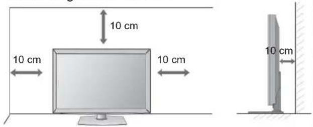 LG 32LD420C - AUFSTELLEN MIT EINEM TISCHSTANDFUSS - 1