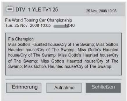 LG 32LD420C - Tastenfunktionen bei Anzeige der erweiterten Beschreibung - 6