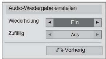 LG 32LD420C - ■ Bei Auswahl der Option Audio-Wiedergabe einstellen - 1