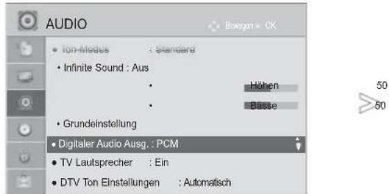 LG 32LD420C - AUSWAHL VON "DIGITAL AUDIO OUT" - 1