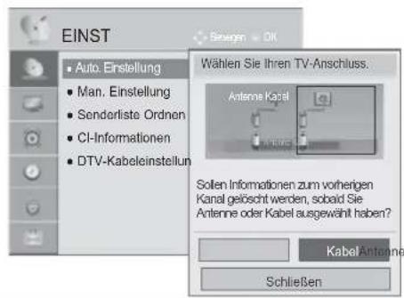 LG 32LD420C - Auswahl des Kabels, - 2