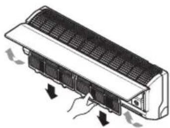LG KSUH2465NA5 - Cleaning the air filter - 2
