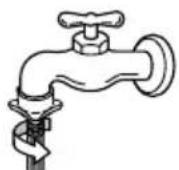 LG WTS6520 - Connect the water supply hose to tap. - 1