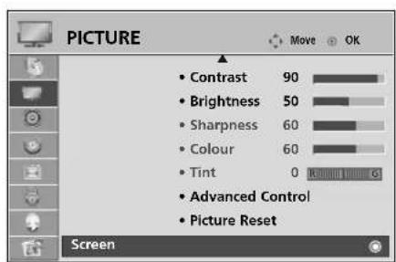 LG 60PG7000 - Adjustment for screen Position, Size, Phase - 1