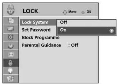 LG 60PG7000 - SET PASSWORD &amp; LOCK SYSTEM - 2