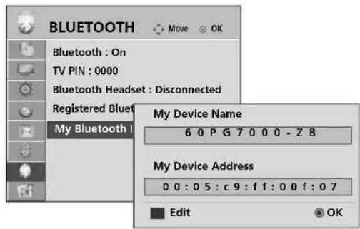 LG 60PG7000 - MY BLUETOOTH INFORMATION - 3