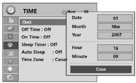 LG 60PG7000 - CLOCK SETUP - 2