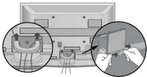 LG 60PG7000 - How to remove the cable management clip - 1