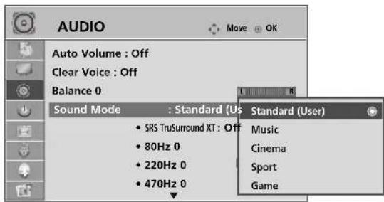 LG 60PG7000 - SOUND SETTING ADJUSTMENT -USER MODE - 2