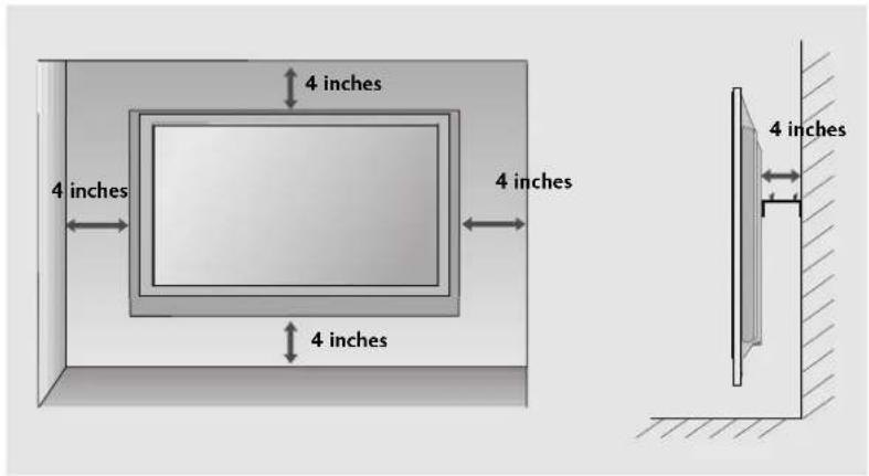 LG 60PG7000 - WALL MOUNT: HORIZONTAL INSTALLATION - 2