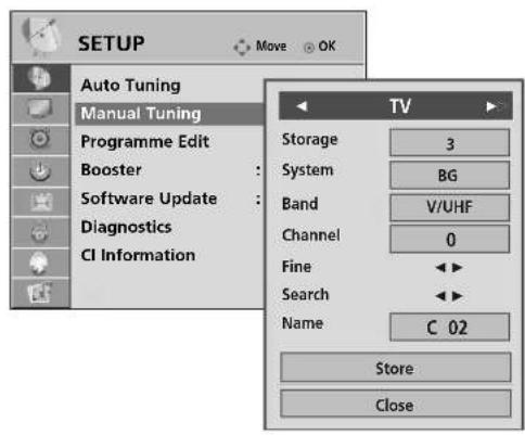 LG 60PG7000 - MANUAL PROGRAMME TUNING (IN ANALOGUE MODE) - 3