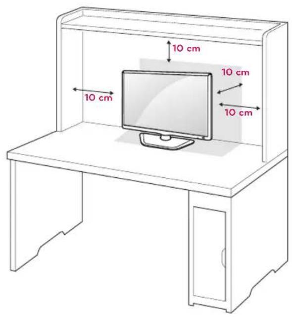 LG 28LN500B - Mounting on a table - 1