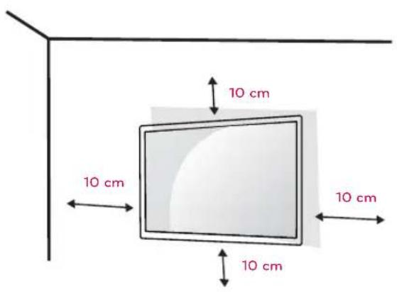 LG 28LN500B - Mounting on a wall - 1