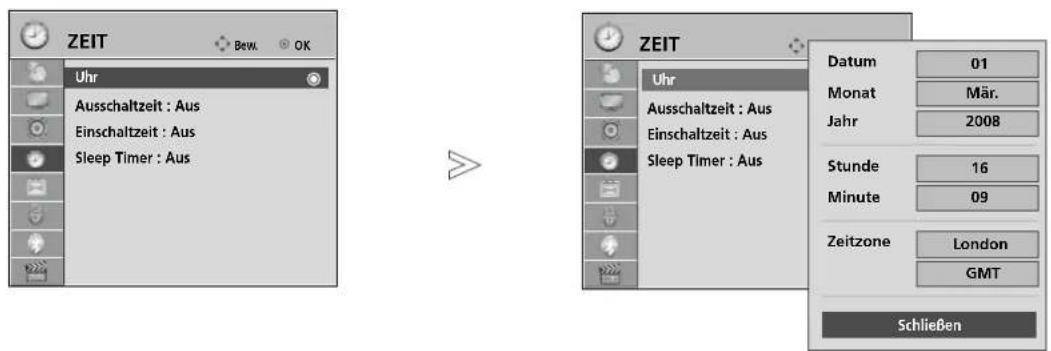 LG 19LH201C - EINSTELLUNG FÜR ZEIT - 1
