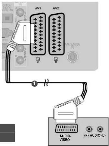 LG 19LH201C - Bei Anschluss über ein SCART-Kabel - 1