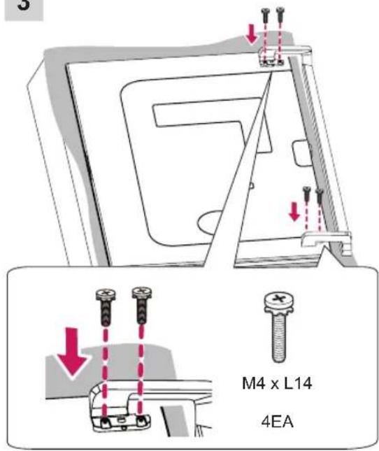 LG 42LB631T - Attaching the Sound Bar Supporter - 3