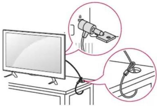 LG 42LB631T - Using the Kensington security system - 1