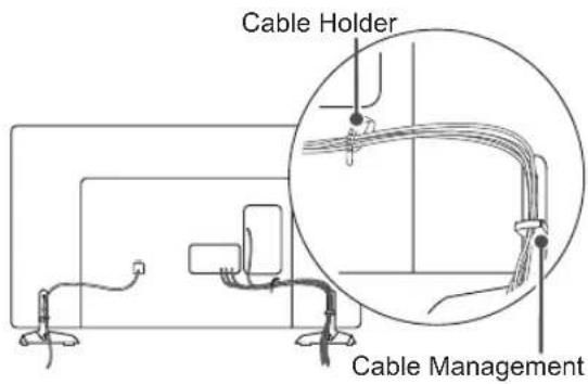 LG 42LB631T - Tidying cables - 6