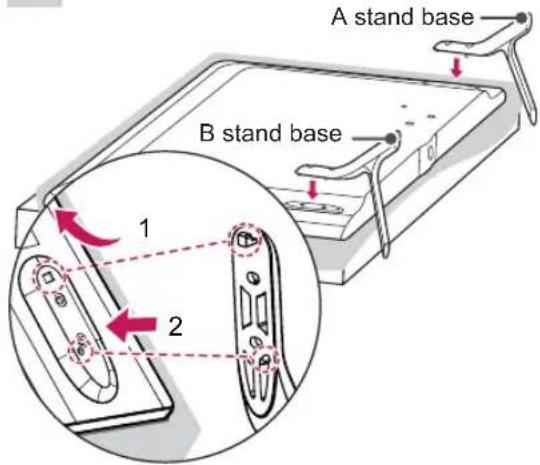 LG 42LB631T - Attaching the stand - 1