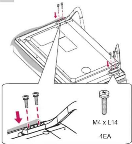 LG 42LB631T - Attaching the stand - 15