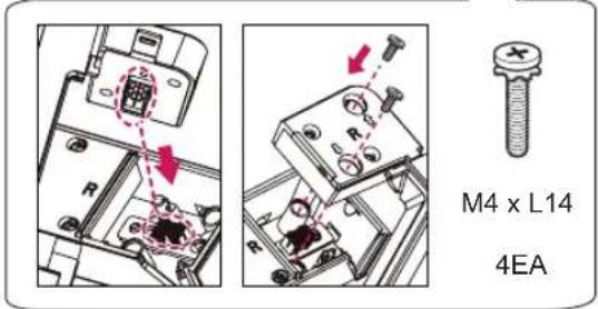 LG 42LB631T - Attaching the Sound Bar Supporter - 2