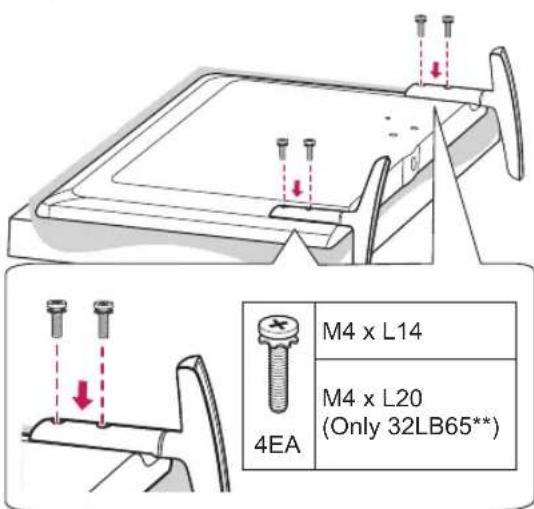 LG 42LB631T - Attaching the stand - 7
