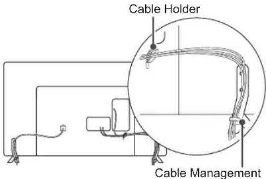LG 42LB631T - Tidying cables - 1