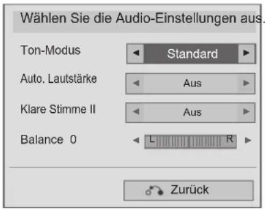 LG 32LD325H - ■ Auswahl von Audio-Einstellungen - 1