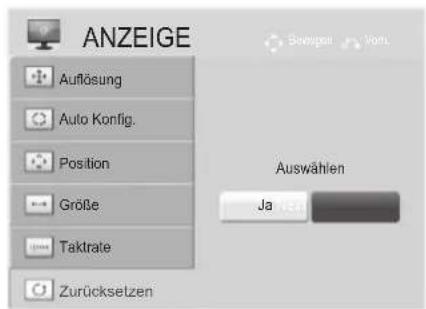 LG 32LD322H - Bildschirm zurücksetzen - 2