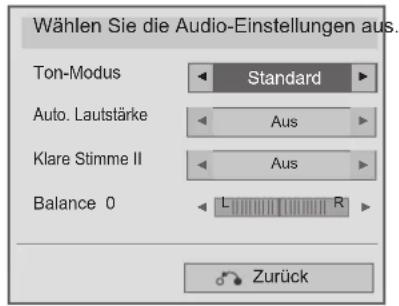 LG 32LD322H - ■ Auswahl von Audio-Einstellungen - 1