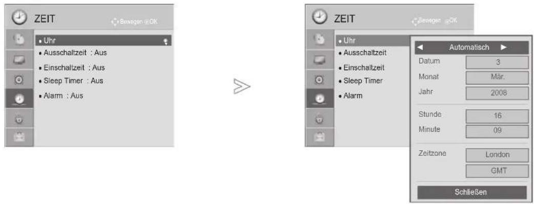 LG 32LD320H - EINSTELLUNG FÜR ZEIT - 1