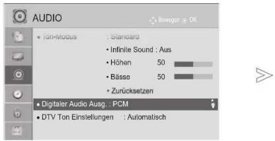 LG 32LD320H - AUSWÄHLEN DES DIGITALEN AUDIO-AUSGANGS - 1
