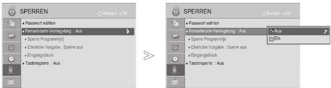 LG 32LD320B - KENNWORT- UND SPERRSYSTEM EINSTELLEN - 1