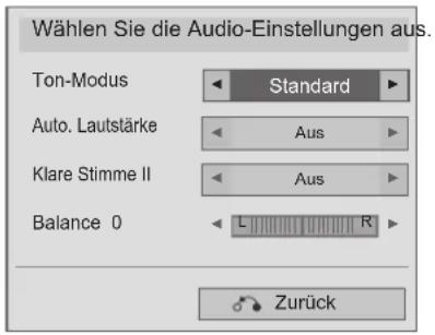 LG 32LD320B - ■ Auswahl von Audio-Einstellungen - 1