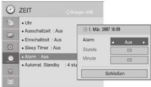 LG 32LD320B - EINSTELLEN DES ALARMS - 3