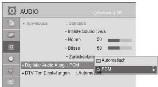 LG 32LD320B - AUSWÄHLEN DES DIGITALEN AUDIO-AUSGANGS - 2