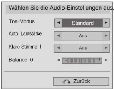 LG 32LD320B - ■ Auswahl von Audio-Einstellungen - 1
