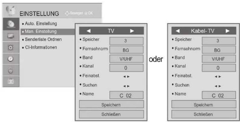 LG 32LD320B - ■ Zuordnung eines Sendernamens - 4