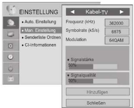 LG 32LD320B - Auswahl des Kabel-DTV: - 2